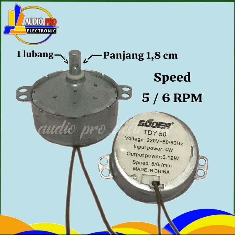 SYNCHRONOUS MOTOR KIPAS ANGIN ROTARY SWING DINAMO KIPAS 5/6 AS PANJANG