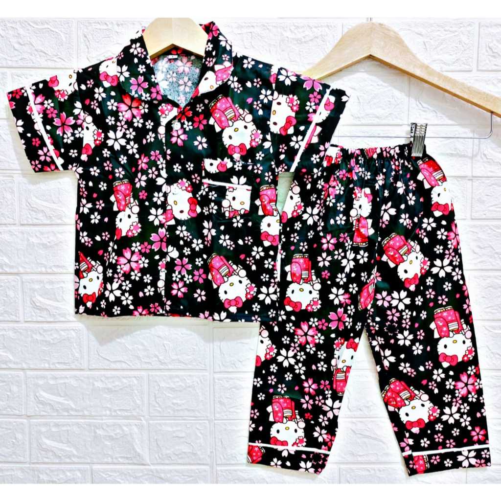 PIYAMA ANAK / BAJU TIDUR ANAK CEWEK CANTIK  RANDOM UNTUK 1-15 TAHUN