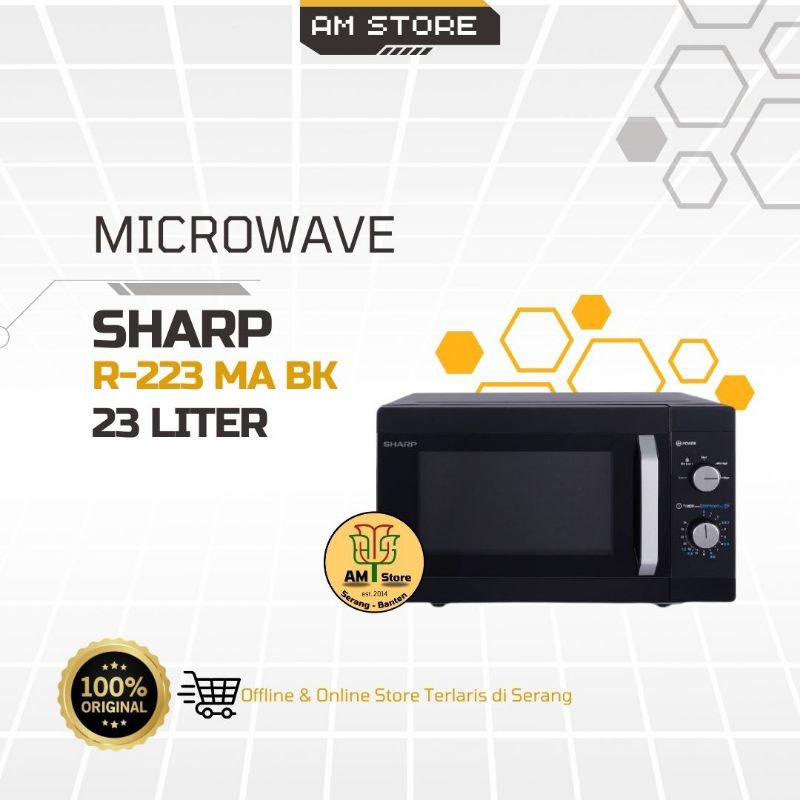 Microwave Sharp 23 Liter R 223 MA BK