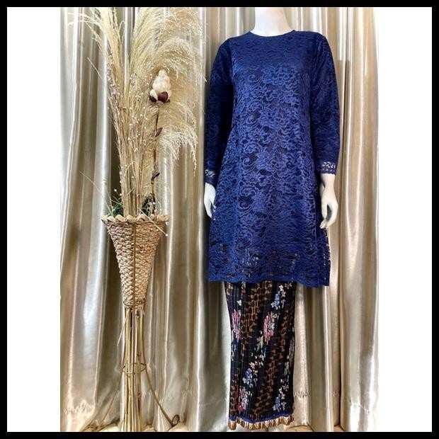 ( HARGA PROMO 8.8 ) SET KEBAYA TUNIK JUMBO BROKAT/KEBAYA SERAGAMAN PESTA/KEBAYA WISUDA/KEBAYA MODERN
