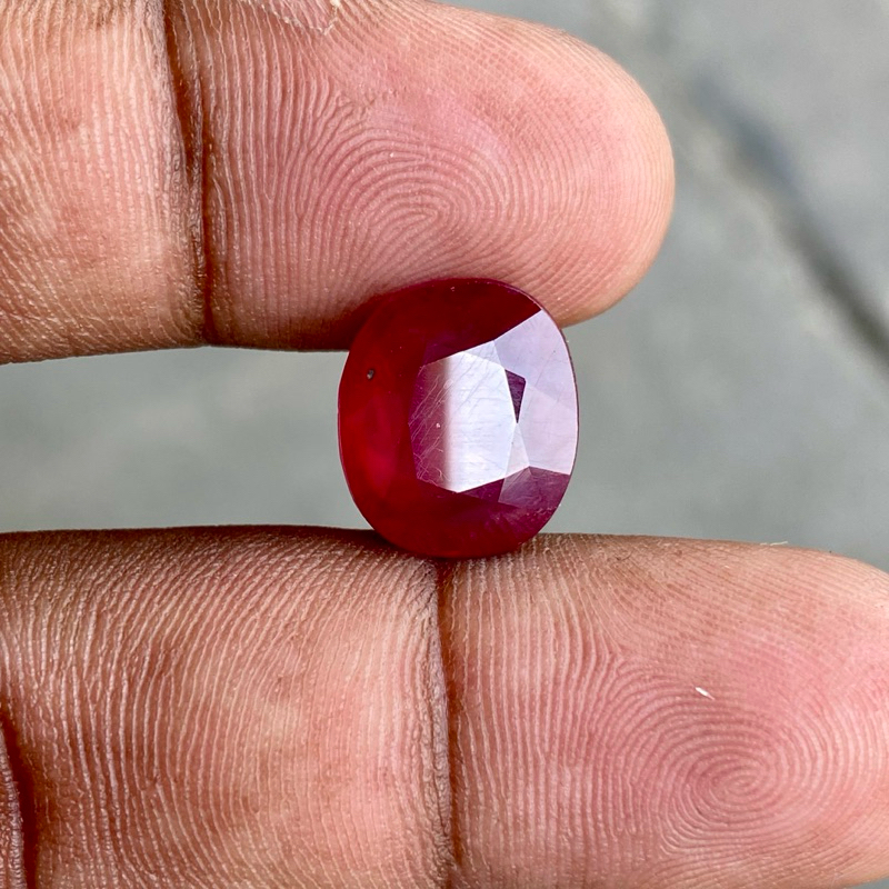 Natural Ruby Pigeon Blood Batu Rubi Mozambique Dim 14x12x6.5 CT 11.20