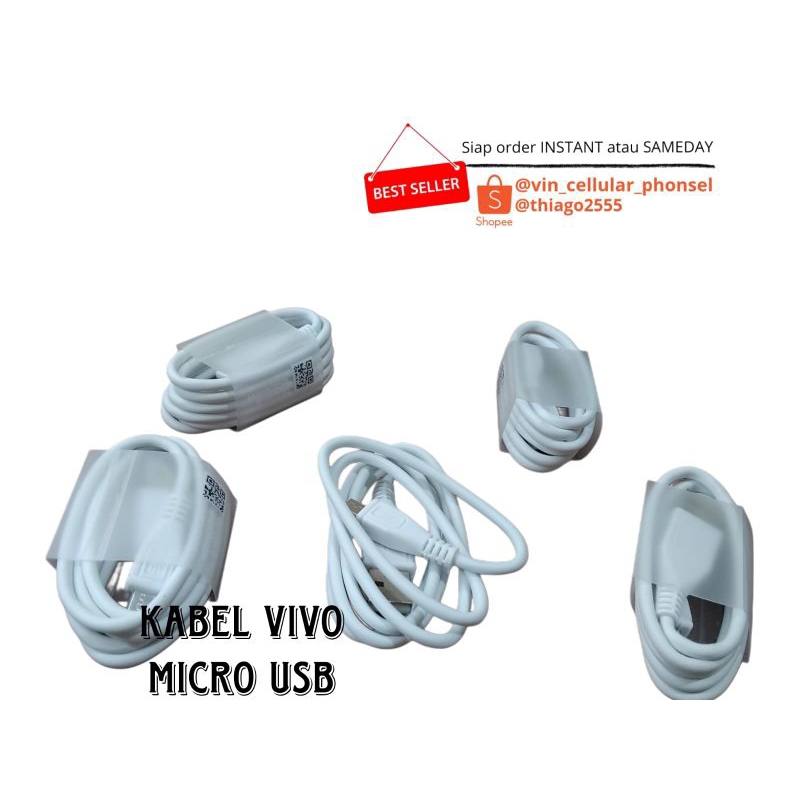 kabel vivo Kabel Data Micro USB kabel vivo Y93/Y91/Y95/V5/Y12Micro USB vivo Charger kabel data kabel