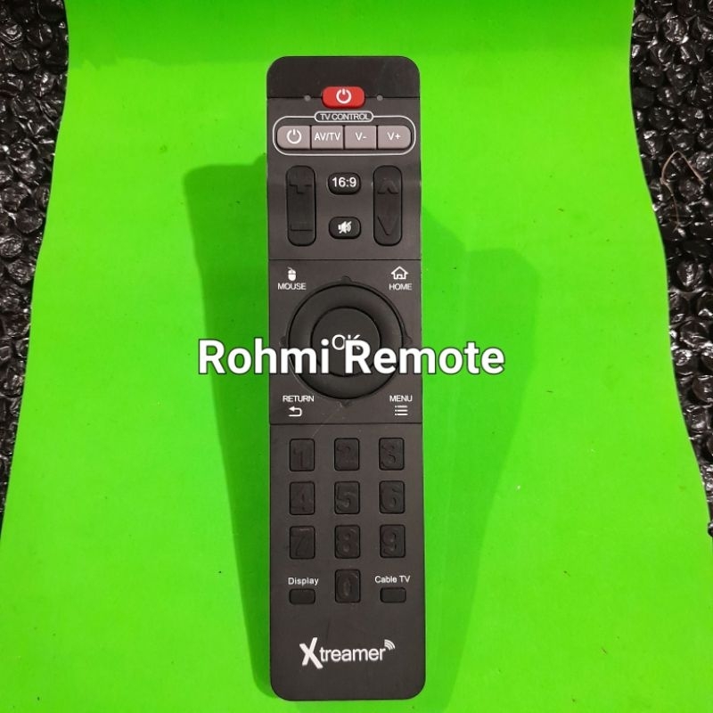 REMOTE REMOT RECEIVER STB XTREAMER TV CABLE ORIGINAL ASLI