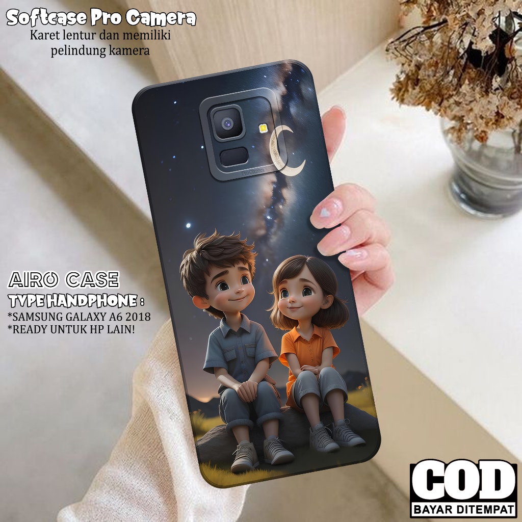 Softcase SAMSUNG GALAXY A6 2018 Terbaru Case SAMSUNG GALAXY A6 2018 Fashion Case KARTUN Casing SAMSU