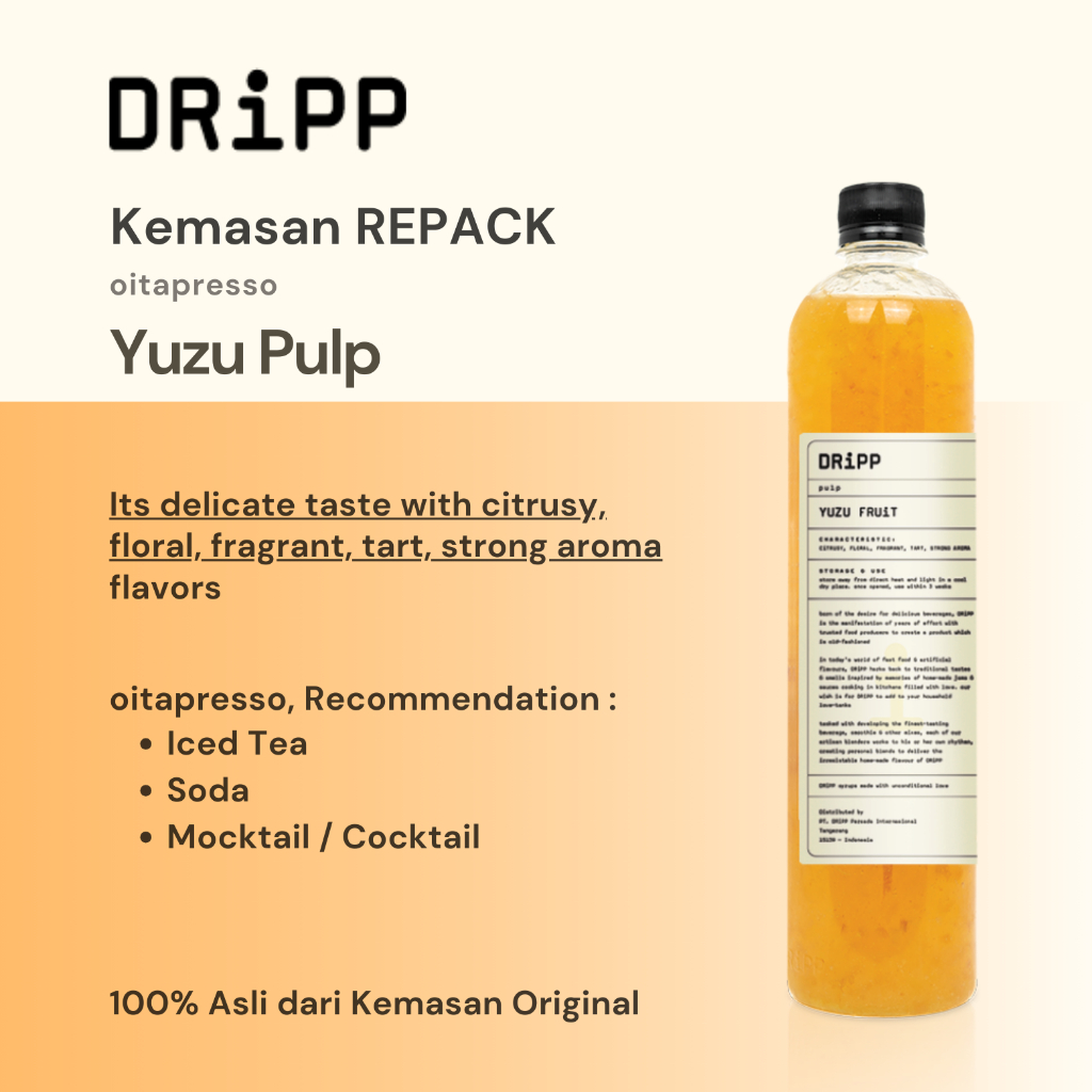 

REPACK - Dripp Yuzu Fruit Pulp [100] g