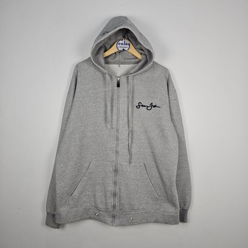 zip hoodie SEAN JOHN full bordir sweater jacket bigsize second preloved