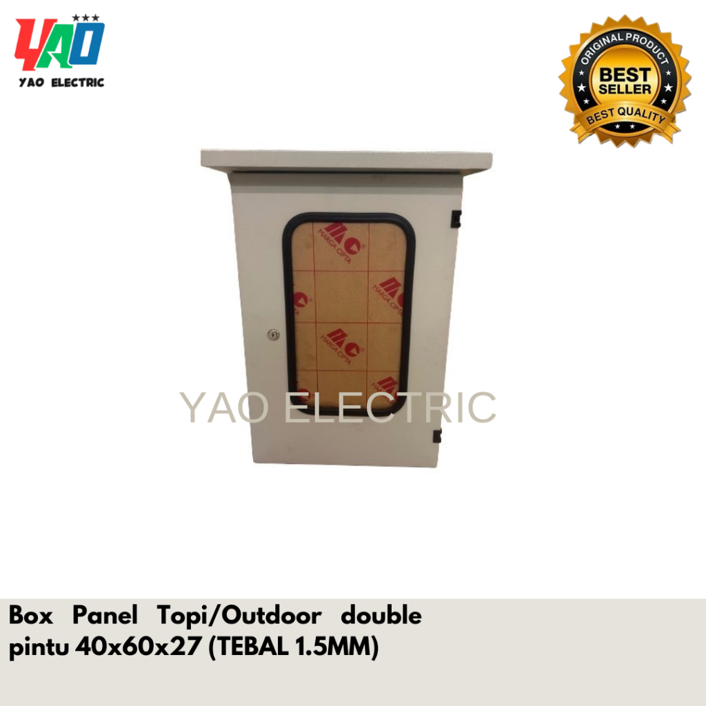 Box Panel Topi/Outdoor double pintu 40x60x27 (TEBAL 1.5MM)
