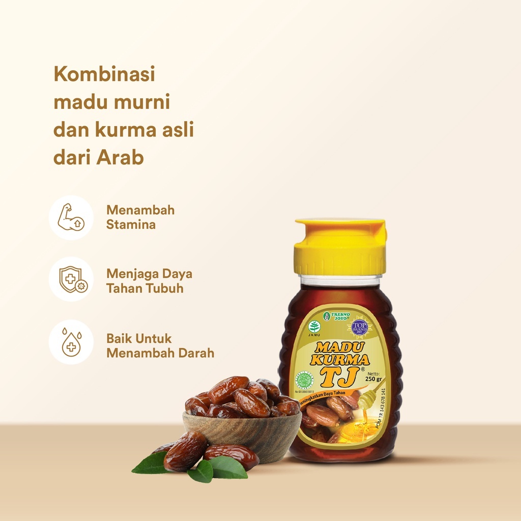 

Madu TJ Kurma & Murni TJ 150gr 250gr 500gr