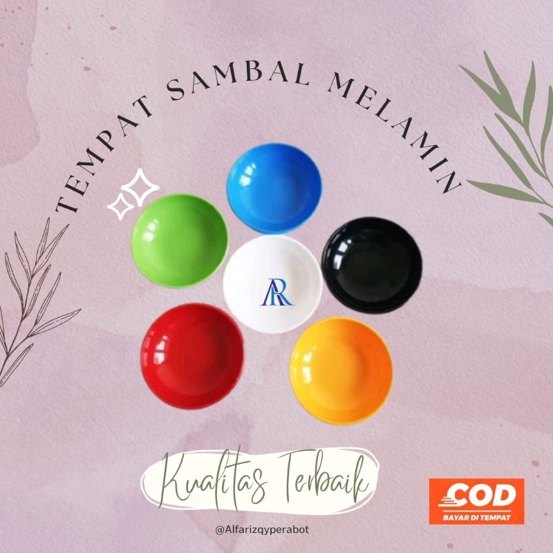 Mangkok Sambal Melamin Kecil/ Piring Sambal Melamin Murah/ Tempat Sambal