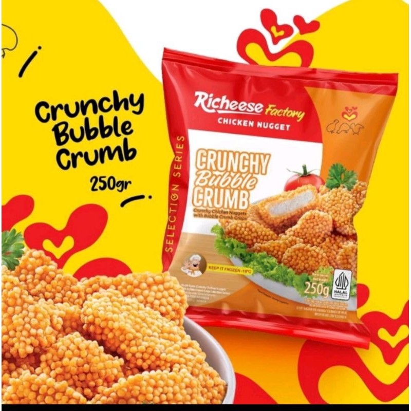 

Nugget richeese factory crunchy bubble crumb 250g