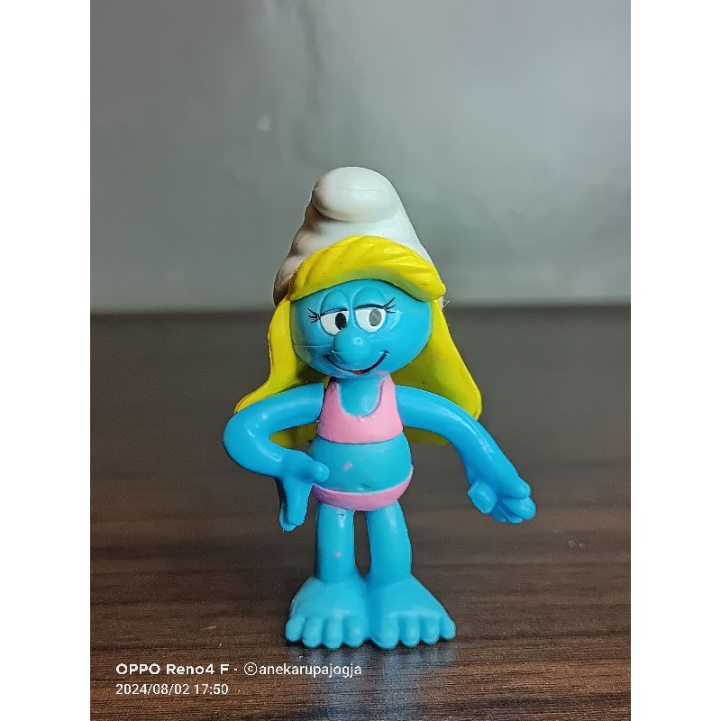 action figure vintage smurf smurfette