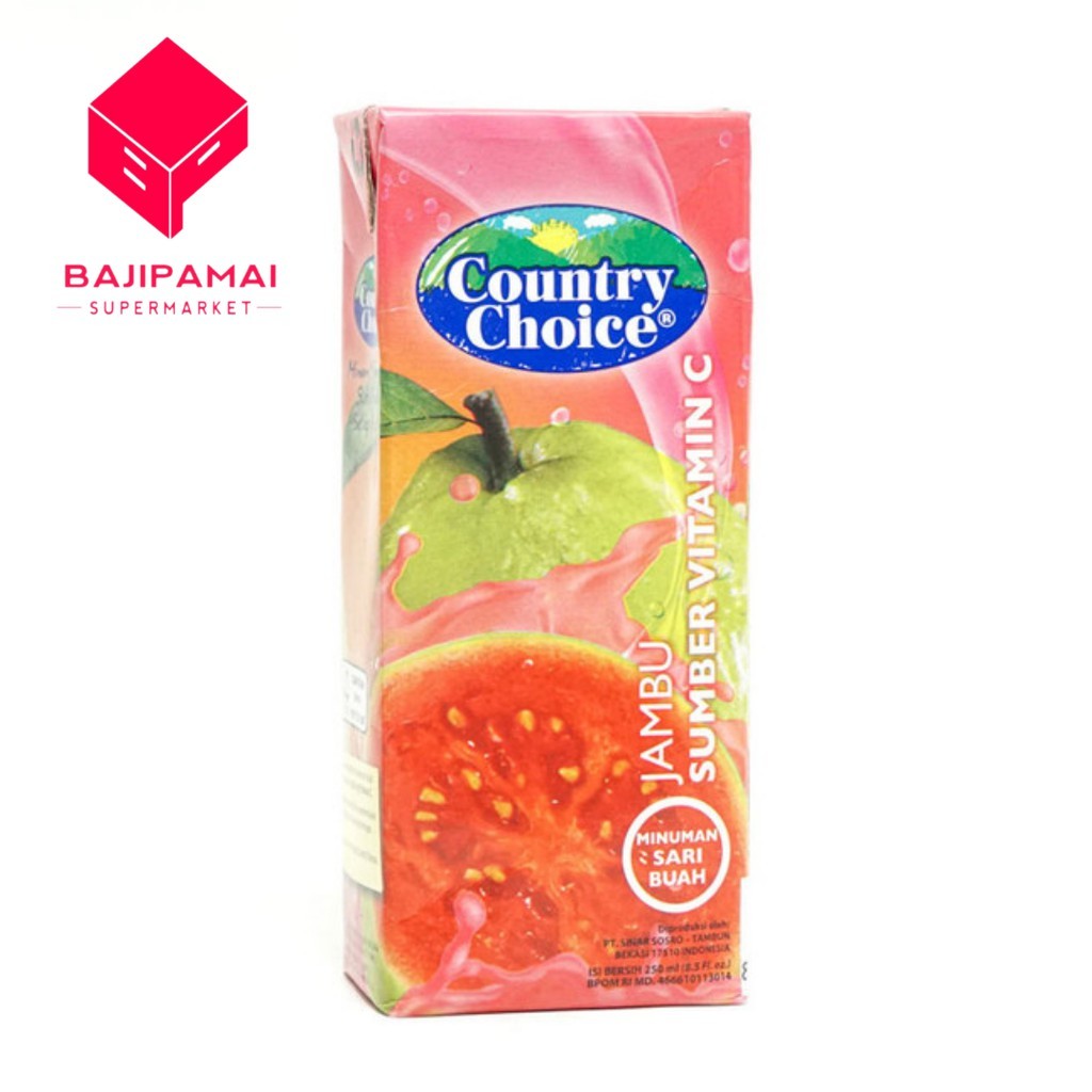 

COUNTRY CHOICE GUAVA JUS JAMBU 250 ML