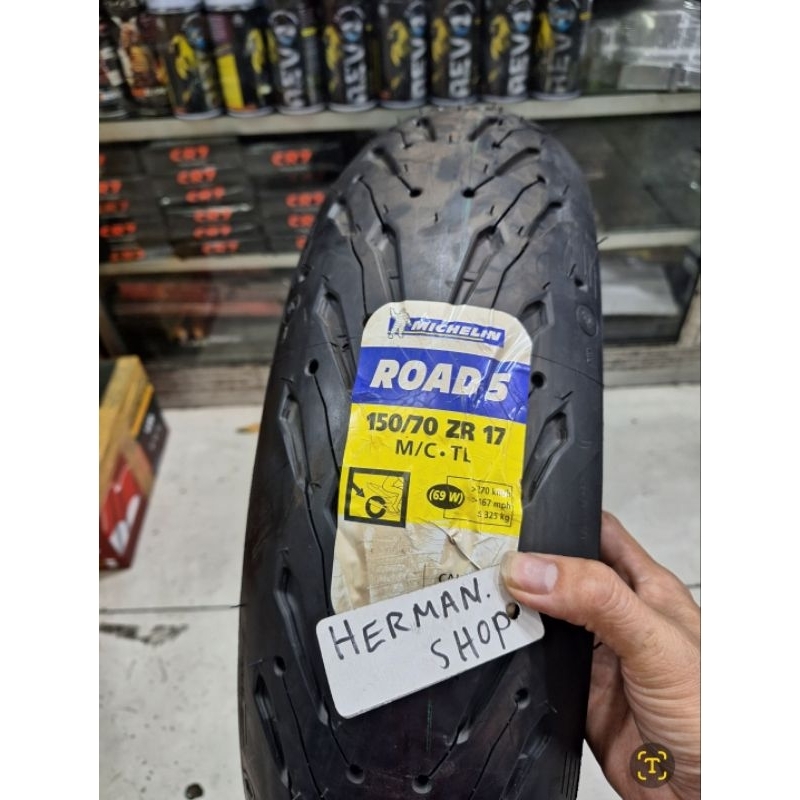 BAN MICHELIN PILOT ROAD 5 150/70-17 150 / 70 - 17 PILOT ROAD 5 150 70 17 / BAN MICHELLIN PILOT ROAD 