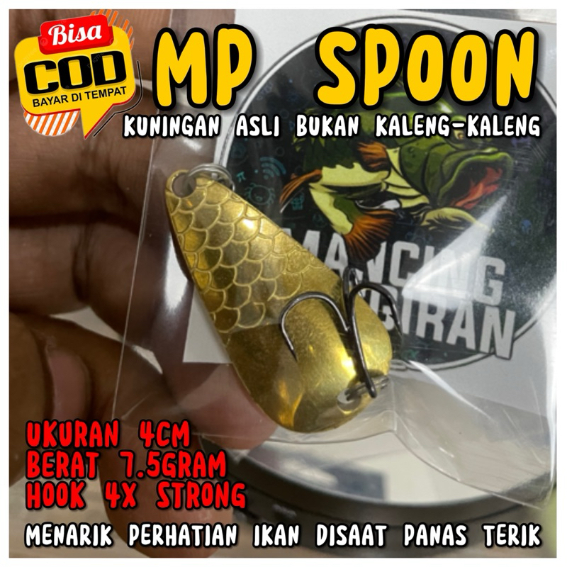 MP SPOON / LURE MP SPOON / UMPAN MP SPOON / SPOON KUNINGAN ASLI