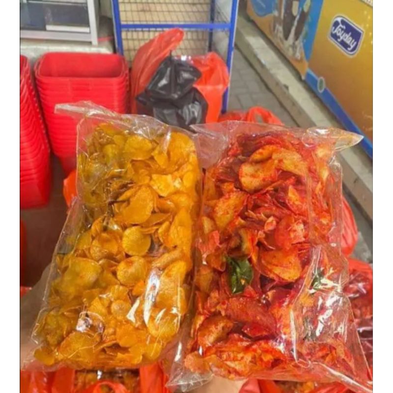 

Kripik singkong Kripik Pedas Daun Jeruk Kripik Original Balado Manis