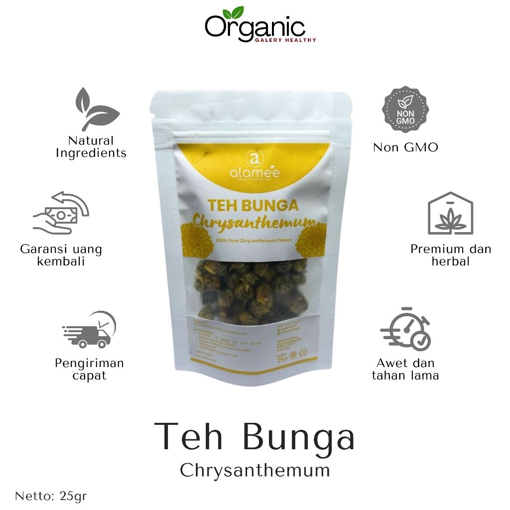 

TEH BUNGA CHRYSANTHEMUM HERBAL HEALTHY TEA KRISAN EMAS GOLDEN CRYSANT HERBAL ALAMI