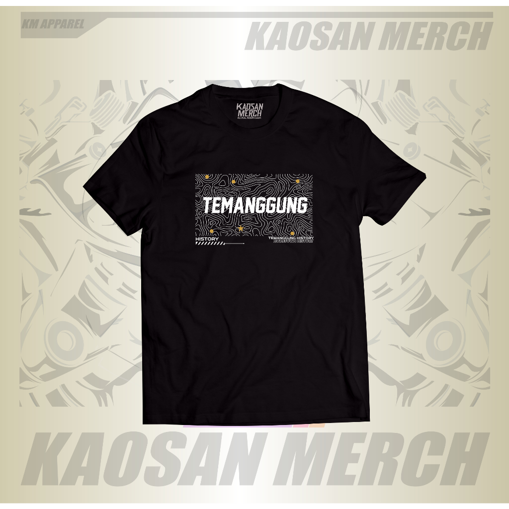 Kaos kota Temanggung Tshirt Kota Temanggung History  Printing DTF Premium 100% Cotton combed