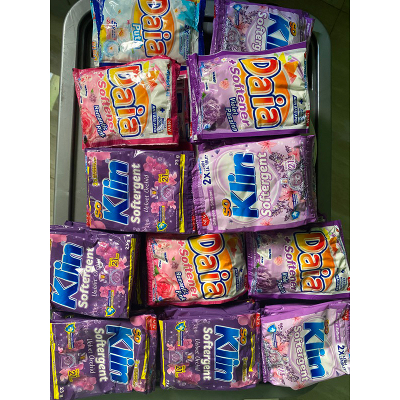 SOKLIN SOFTERGENT DAIA BUBUK RENCENG ISI 6pcs × 24gr & 41gr | SO KLIN RENTENG MURAH detergen Sachet
