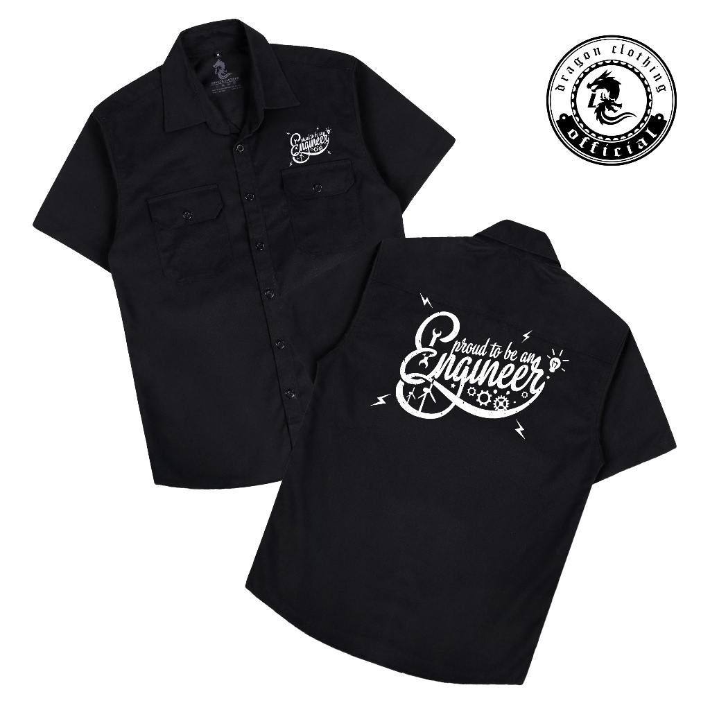 Kemeja Workshirt Pria Engineer / Dragon Clothing