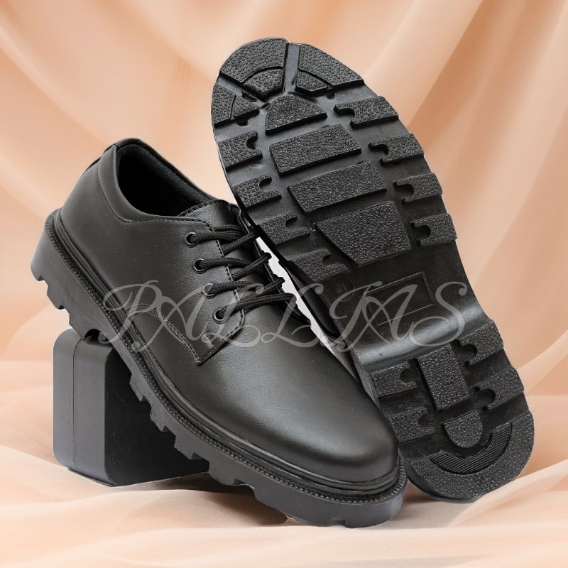 Sepatu Pdh Pria TNI Polri Polisi Satpam Dinas Pns Model Pendek