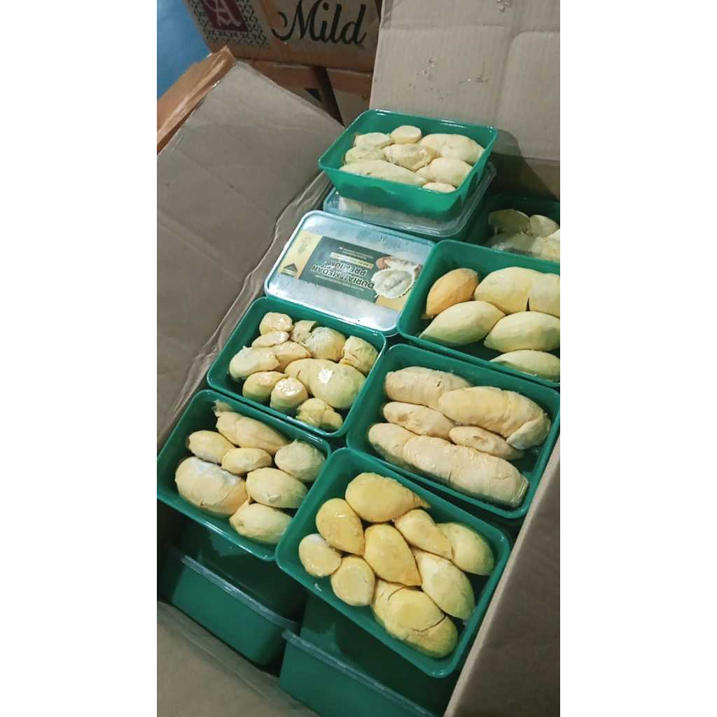

AFGC Duas Medan Durian Kupas Medan Greenbox Premium Kemasan Gram - Duas Montong Palu Grenbox