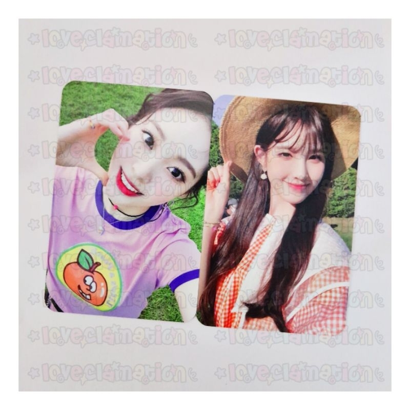 LEE JAEHEE ZOA CHO HYEWON WEEEKLY OFFICIAL PHOTOCARD POCA PC MINI ALBUM EP WE ARE TAG ME @ME A B VER