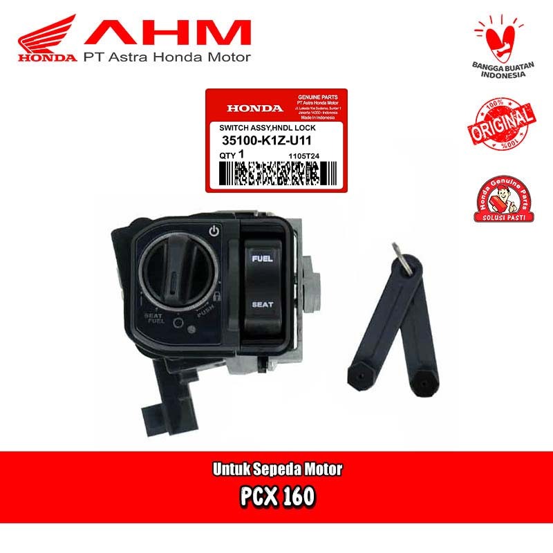 Kunci Stop Kontak Keyless Komplit Honda PCX 160 AHM 35100-K1Z-U11