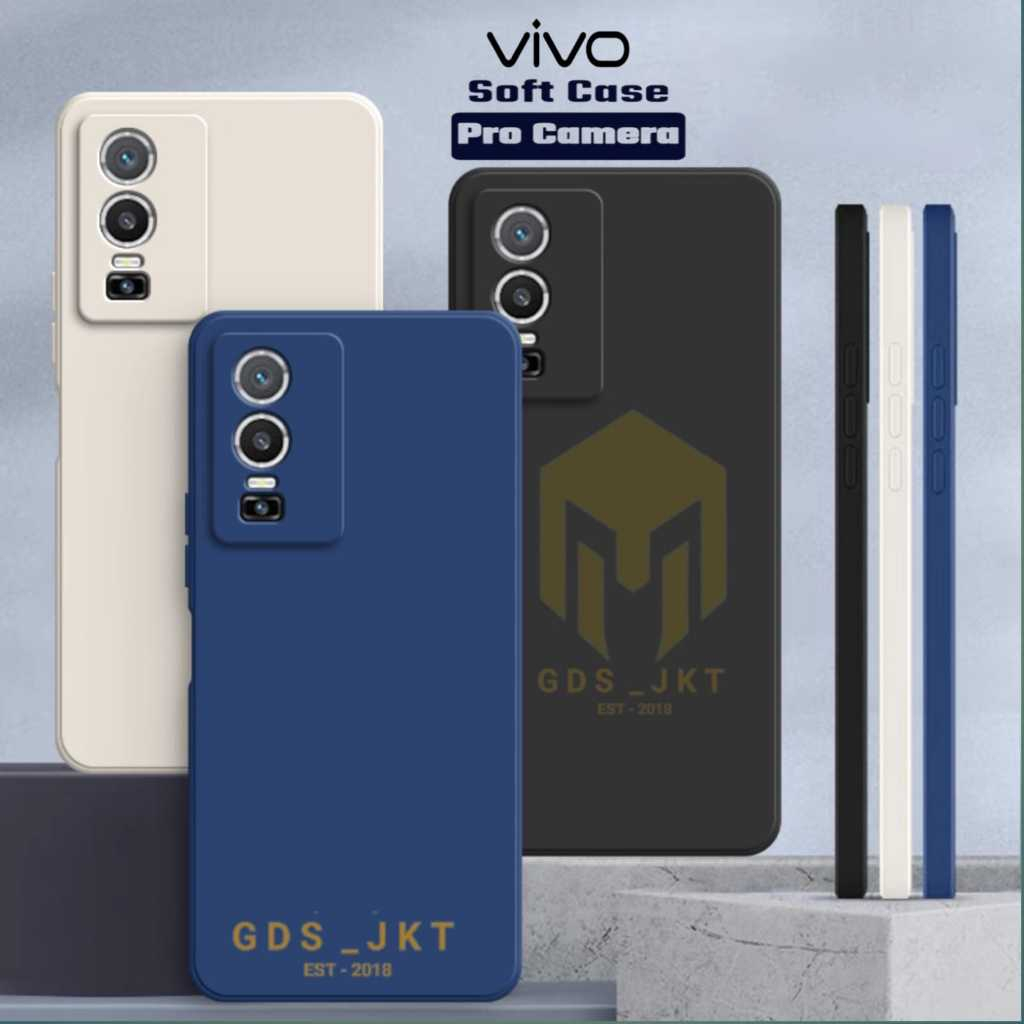 GDT - Soft Case Pro Camera Vivo S1 / S1 Pro / Z1 Pro / Casing hp kesin silikon polos hitam hardcase