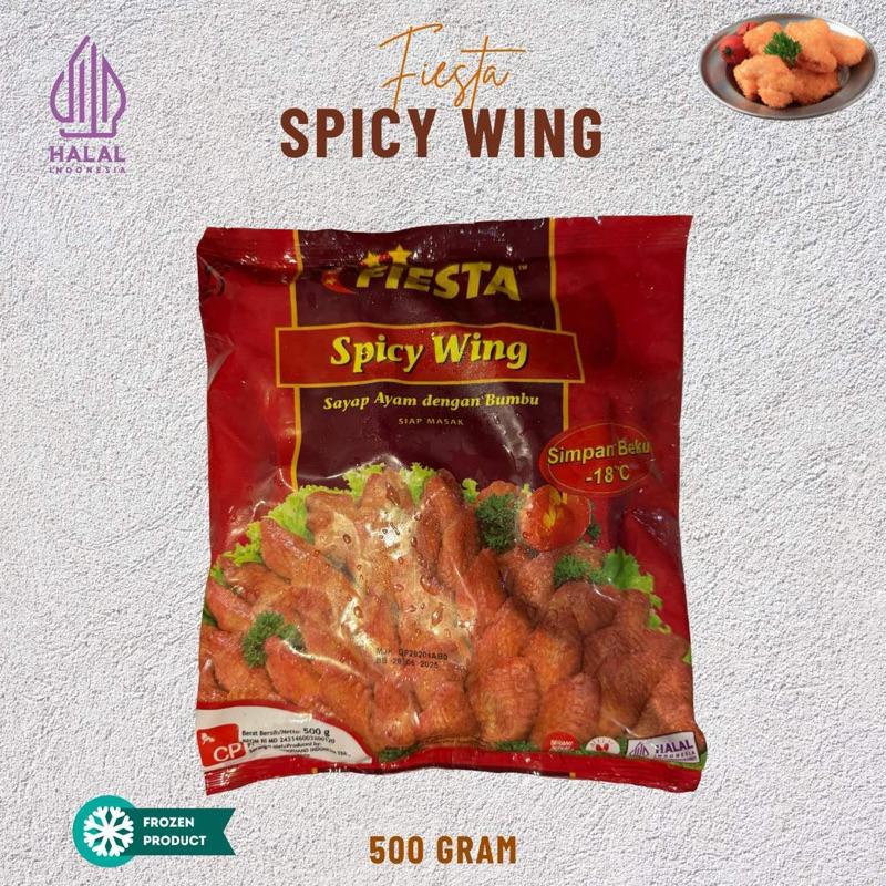 

FIESTA SPICY WING 500GR/CHIKEN WINGS FROZEN