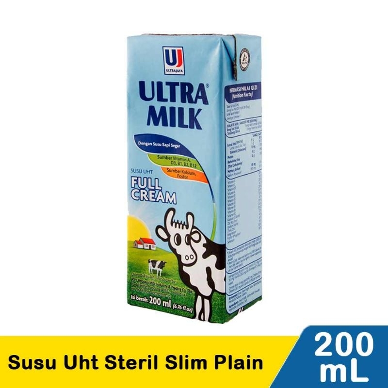 

UHT ULTRA MILK 200ML RASA FULLCREAM 1 DUS ISI 24 PCS