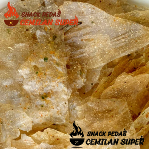 

CS KERIPIK KACA GURIH DAUN JERUK 250gr Keripik Kaca Rumput Laut Kripca Keripik Kaca Pedes Daun Jeruk