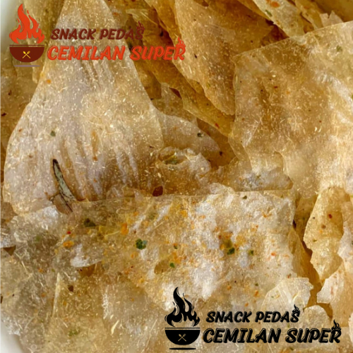 

CS KERIPIK KACA GURIH DAUN JERUK 500gr Keripik Kaca Rumput Laut Kripca Keripik Kaca Pedes Daun Jeruk