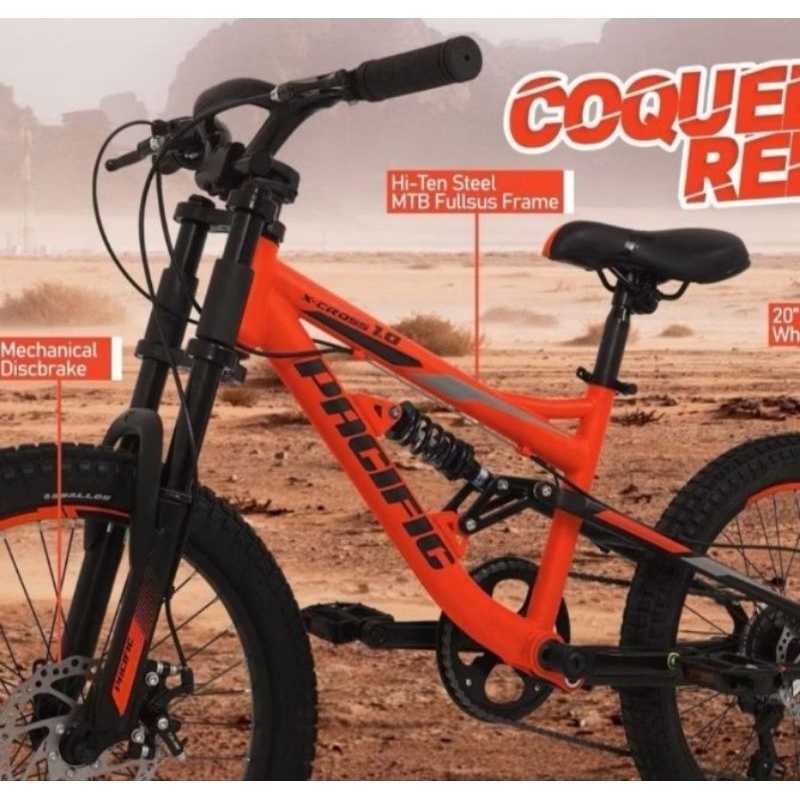 Sepeda MTB 20 Pacific X-Cross 1.0 Full Suspention