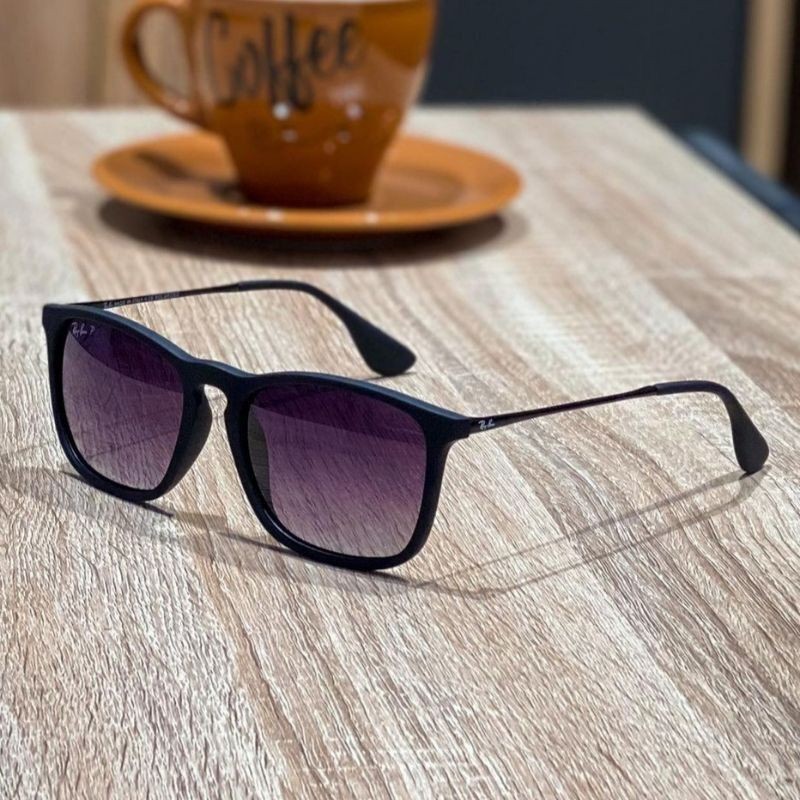 Kacamata RAYBAN CHRIS RB4187 Lensa Gradient Polarized Black Dof original