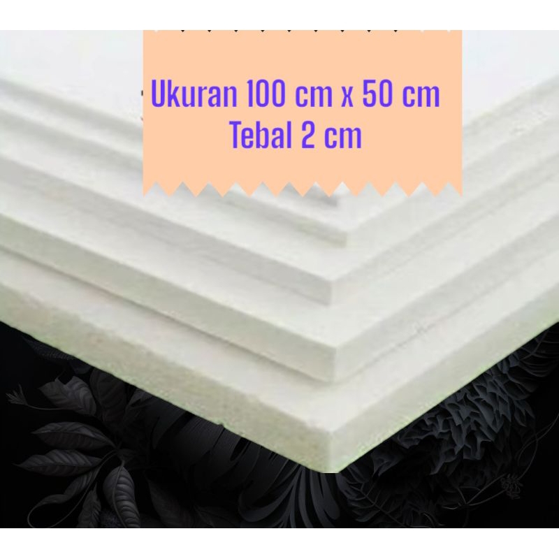 

Styrofoam lembaran sterefom 100 x 50 x 2 cm sheet papan gabus minimal order 2 lembar didiskripsi produk