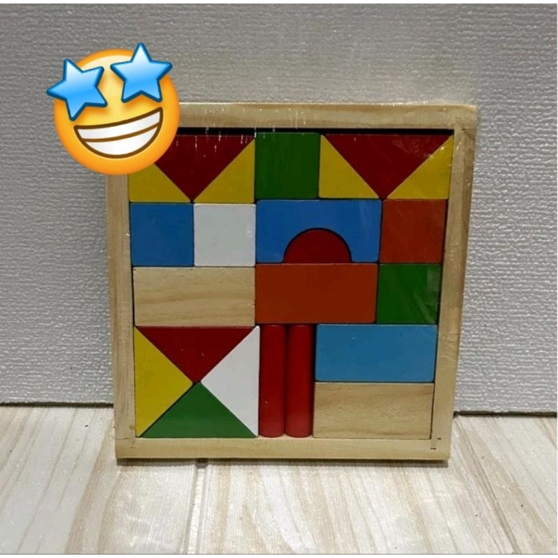 Mainan Edukasi Mainan Balok kayu Mainan balok susun