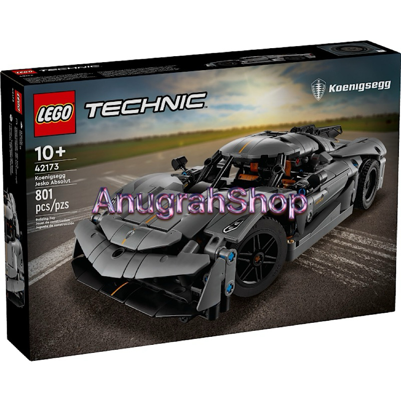 LEGO 42173 TECHNIC Koenigsegg Jesko Absolut Grey Hypercar