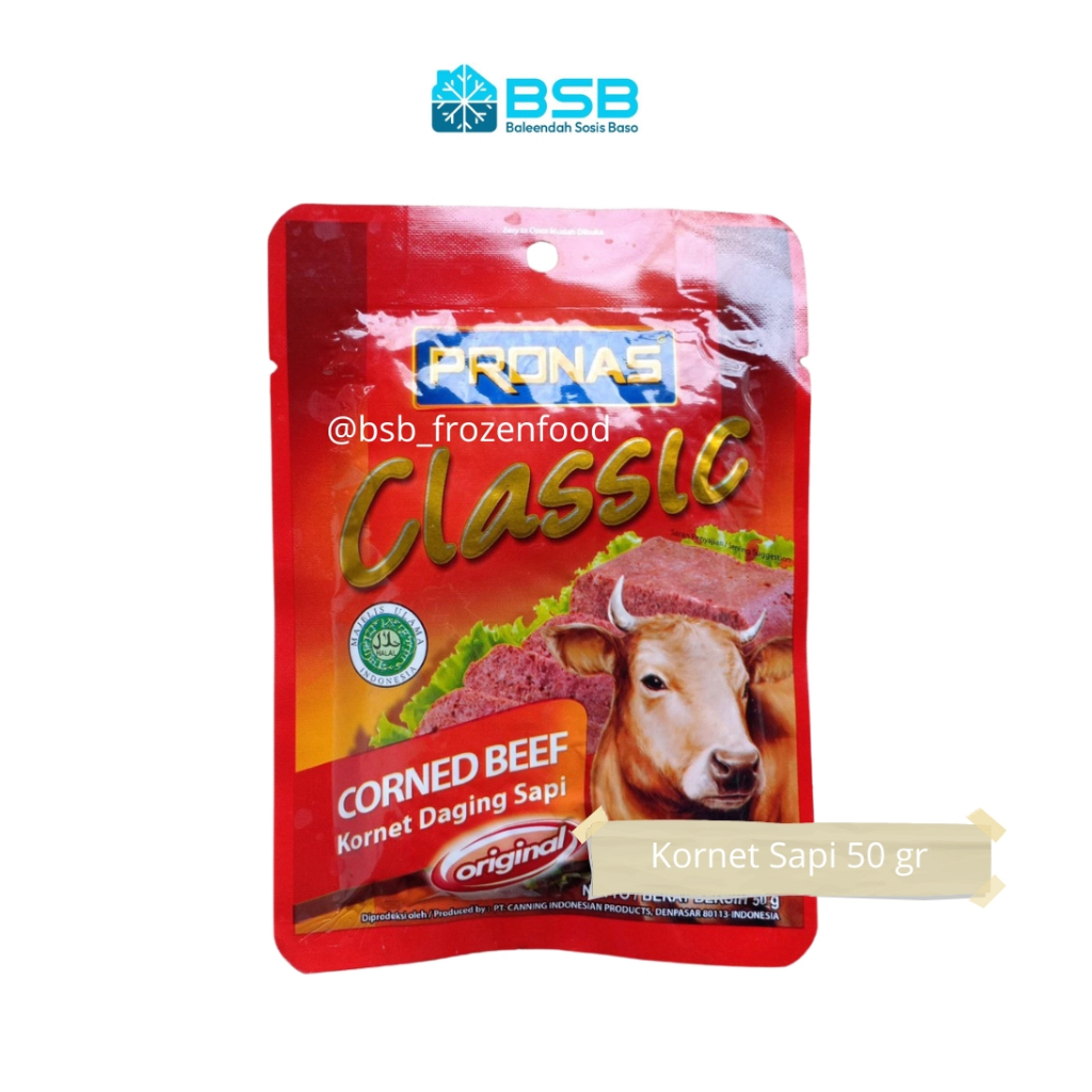 

Pronas Kornet Sapi Sachet 50 g PRONAS Corned Classic 50 gram