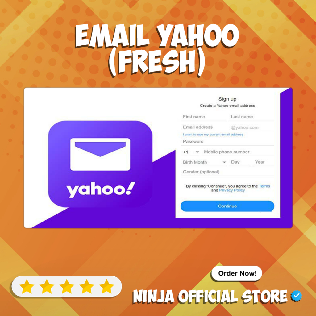 Akun Email Yahoo Fresh Baru E-Mail Tanpa Verifikasi Login 2FA Non PVA No Pemulihan Bergaransi