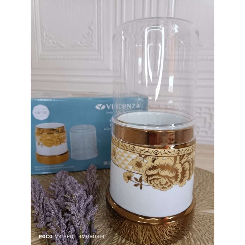 wadah tempat sendok tutup Vicenza gemini cr-735