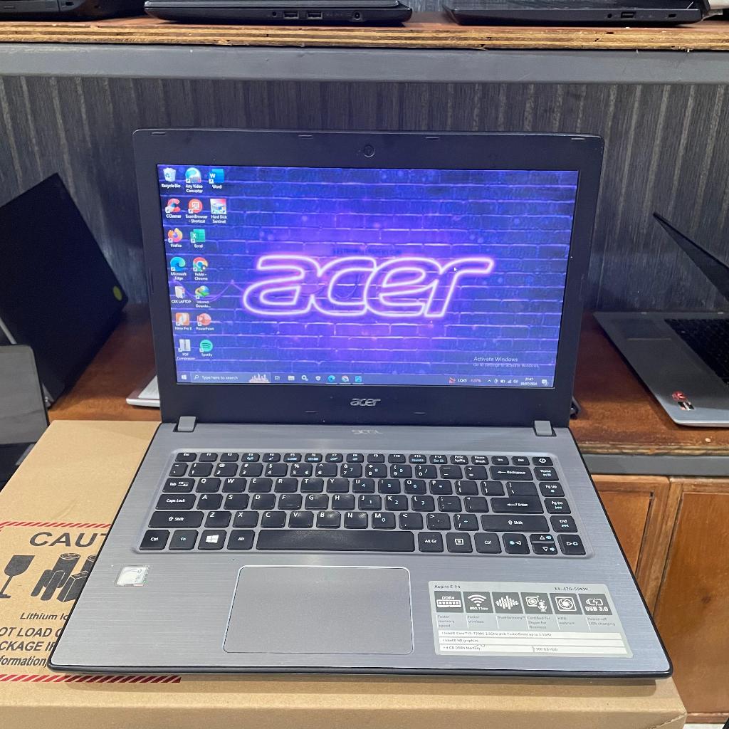 Laptop Acer Aspire E5-476, Core i5-7200U, Ram 8Gb, SSD 256Gb, Gen 7th