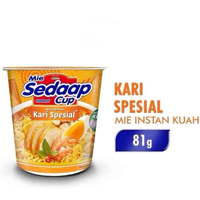 

SEDAAP MIE INSTANT KARI SPECIAL CUP 81g