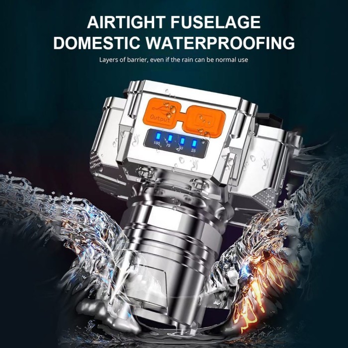 Lampu Senter Senter kepala RTL Senter Kepala Super Terang Usb Led Senter Tempel Kepala Lampu Led Cer