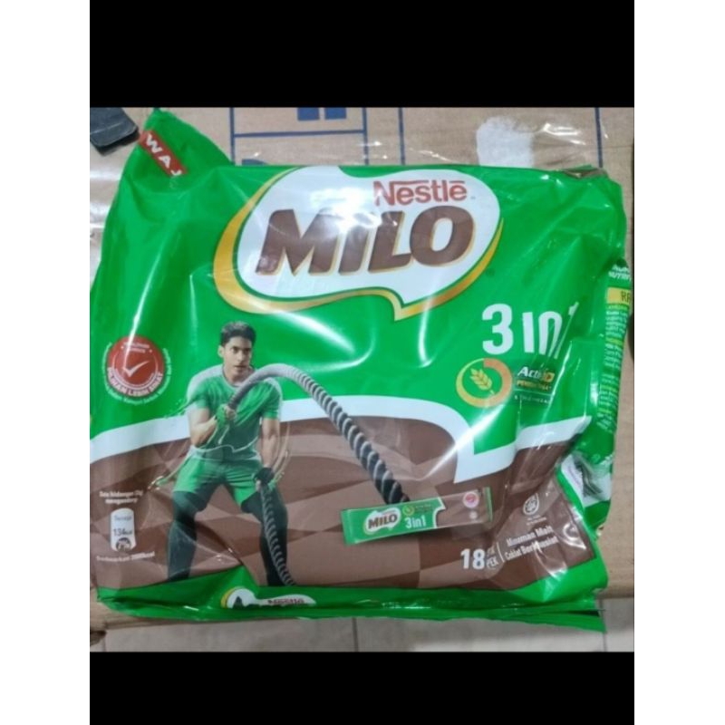 

Milo Malaysia 3in1 1 Pack isi 18 sachet (Pre Order 30 hari)