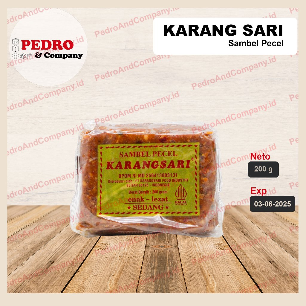 

Karangsari sambel pecel SEDANG 200 gram - pecel sauce kacang cabe
