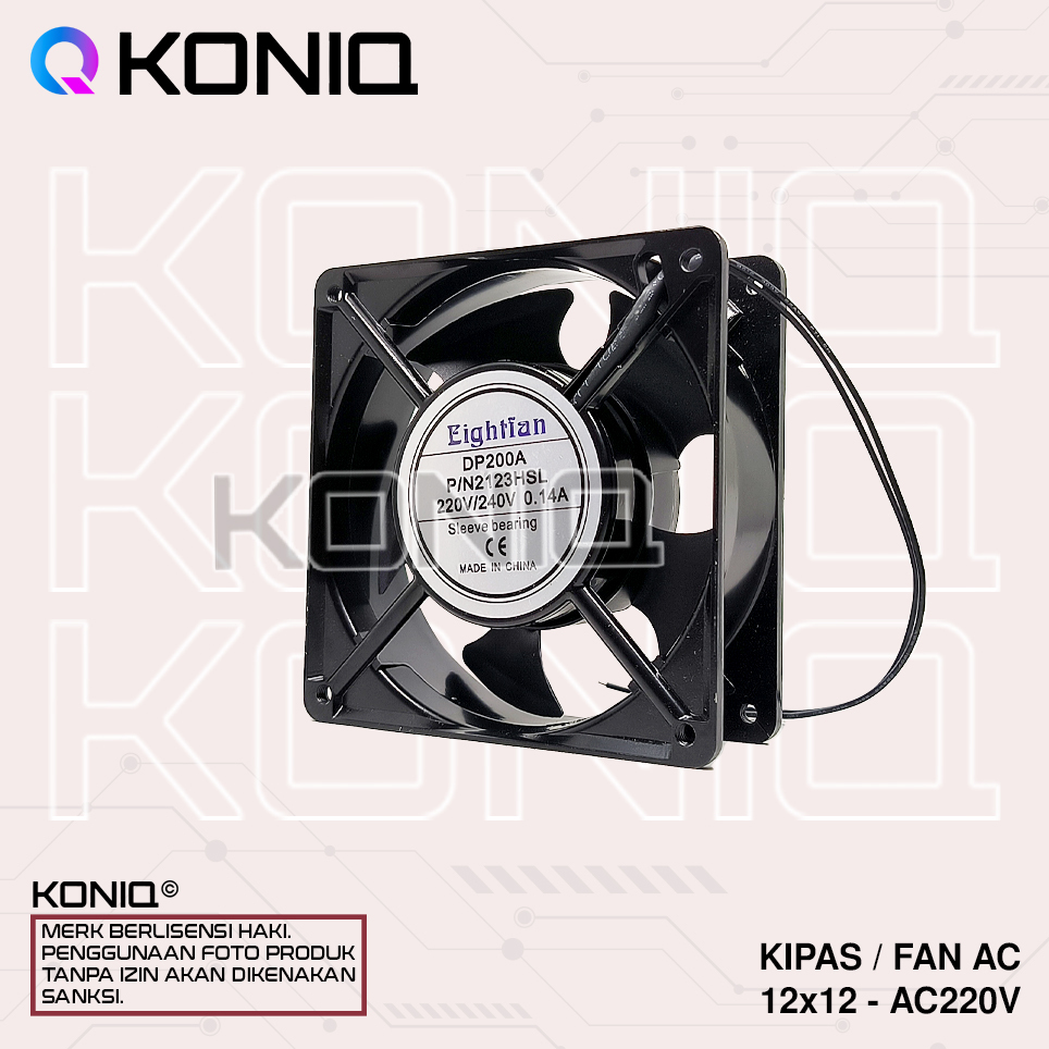 FAN KIPAS AC 220V 12X12 / FAN AC 220 VOLT 12 CM