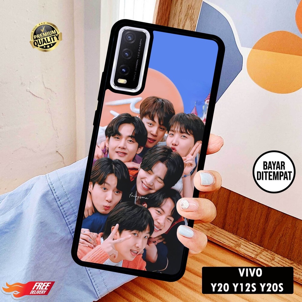 [COD]Case Vivo Y20 Y12s Y20s Casing Hp Motif Aesthetic Bts 002 Bisa Type Lain Gambar Desain Kekinian