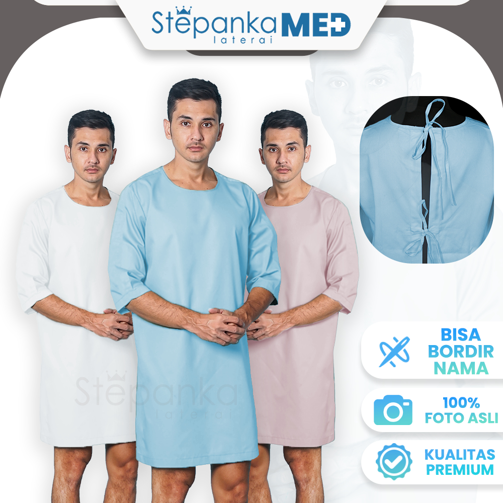 Baju Pasien Stepanka/ Baju Pasien / Baju Medis / Baju Rumah Sakit / Baju Rumah Sakit Pasien/