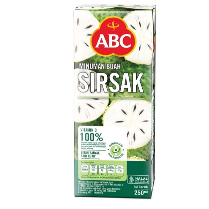 

ABC Jus sirsak 250 ml