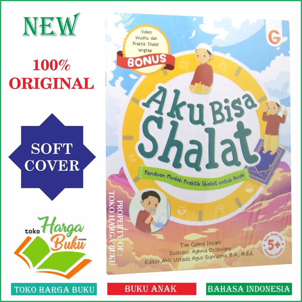 Foto Aku Bisa Shalat Panduan Mudah Praktik Shalat untuk Anak FULL COLOR Buku Anak Usia 5+ Penerbit GIP